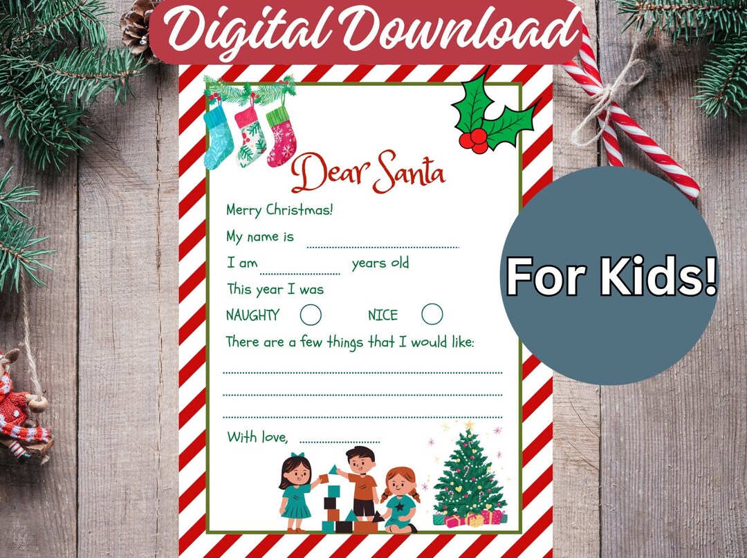 Dear Santa Letter Print Write a - Il 1080xN.5626567091 I2y1 