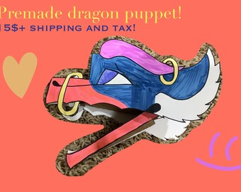 Marionnette dragon préfabriquée (LD0006)