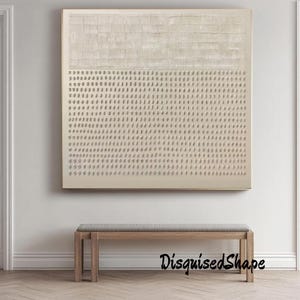 Beige Minimalist Textured Wall Art,Beige 3D Abstract Painting,Modern Textured Canvas Art,Wabi-Sabi Wall Art,Neutral Wall Art,Earth Tone Art