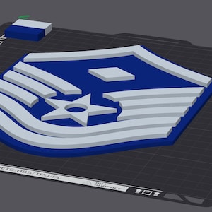 STL M3F Air Force Rank Enlisted Insignia Print Files