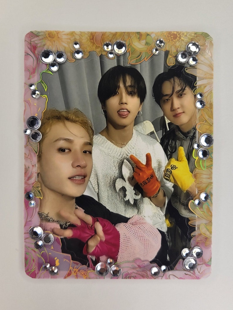 Stray Kids 3RACHA Photo With Kpop Deco Top Loader PC Photocard Holder