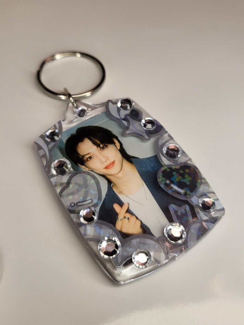 Photocard Keychain Stray Kids Photocard Holder Keychain - Acrylic