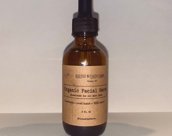 Suero facial orgánico / Aceites esenciales orgánicos / Hidratante / Cuidado natural de la piel / Aceites curativos / Aceite limpiador / Suero para piel seca / Aceite facial