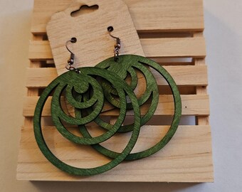 Ohrringe aus Holz
