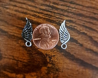 Good Omens Inspired Angel and Demon Wing Charm Set - Best Friend Jewelry