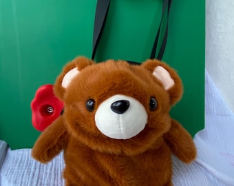 Cute Bear climbing chalk bag