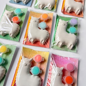 Kit di pittura a tema animale Alpaca per feste a tema, festa estiva