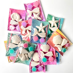 Mermaid Party Favor Paint Kits Theme Party Seashell Craft Birthday Party Favor
