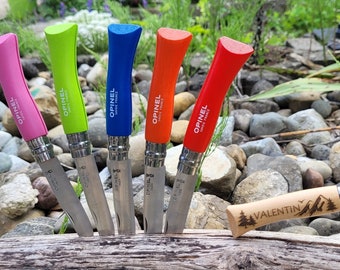 Personalisiertes Opinel Taschenmesser mit Gravur für Kinder in verschiedenen Farben, Geschenk Kinder, Sabrinas Holzzauber