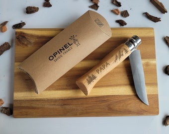 Personalized Opinel pocket knife, Inox 09, gift, Sabrina's Wood Magic, Father's Day