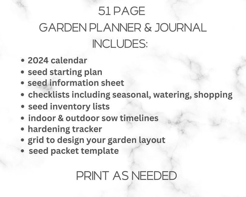 2024 Garden Planner & Journal Printable, Daily, Monthly, Garden