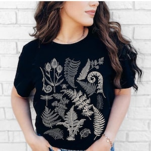 Organic Cotton Fern T-Shirt: Botanical Forestcore Tee