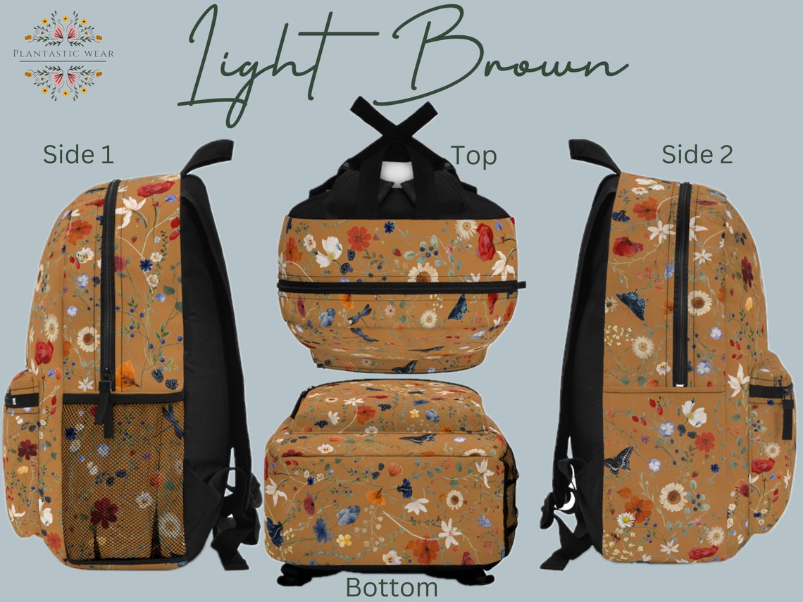 Boho Cottagecore Backpack Wildflower Backpack Garden Girl Beach ...