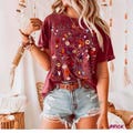 Wildflower T-shirt Pressed Flower Shirt Wild Flower Meadow Comfort Colors T Shirt Gardner Gift CottageCore Aesthetic Tee Nature Lover Gift product logo
