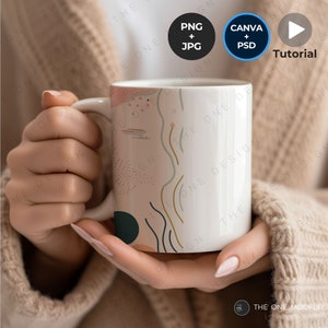 Mug Mockup,Canva Template Blank Mug Mockup,PSD file,Smart Object Layers, Coffee Mug Mockup,Instructional video,Mug 11 Oz