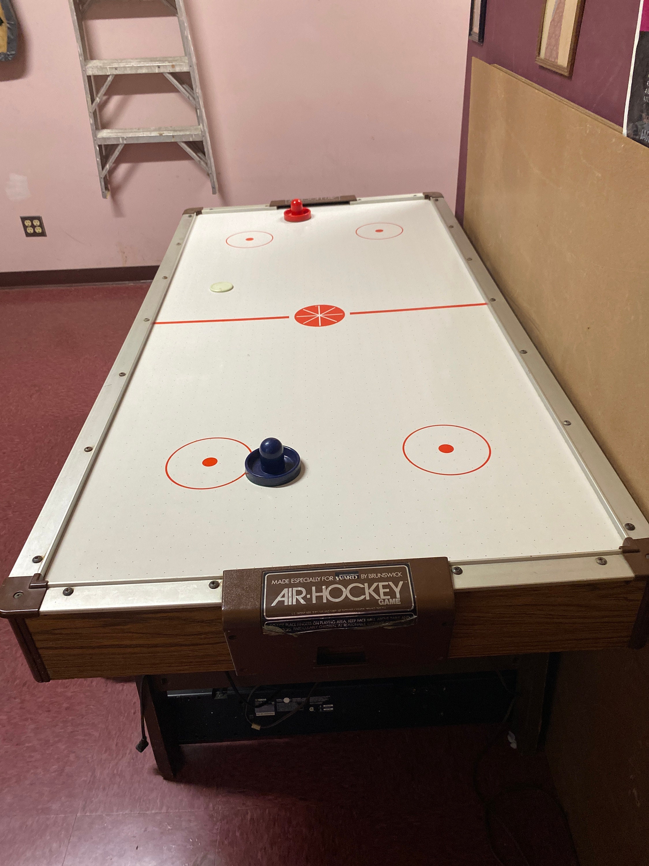 Vintage 1970s Montgomery Ward by Brunswick Air Hockey Table Etsy