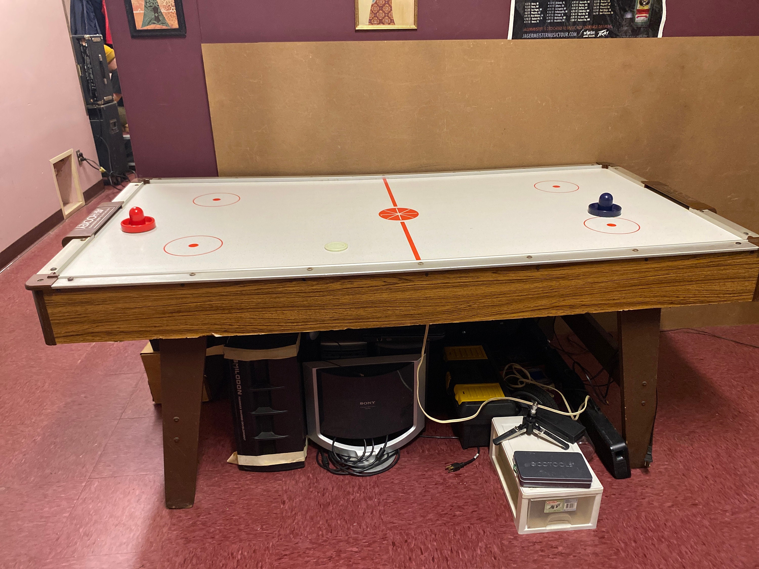 Vintage 1970s Montgomery Ward by Brunswick Air Hockey Table Etsy