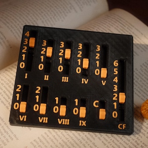 Dungeons and Dragons Spellslot Tracker | Spellslot Counter | Spell Tracker | Spell Counter | Black & Gold
