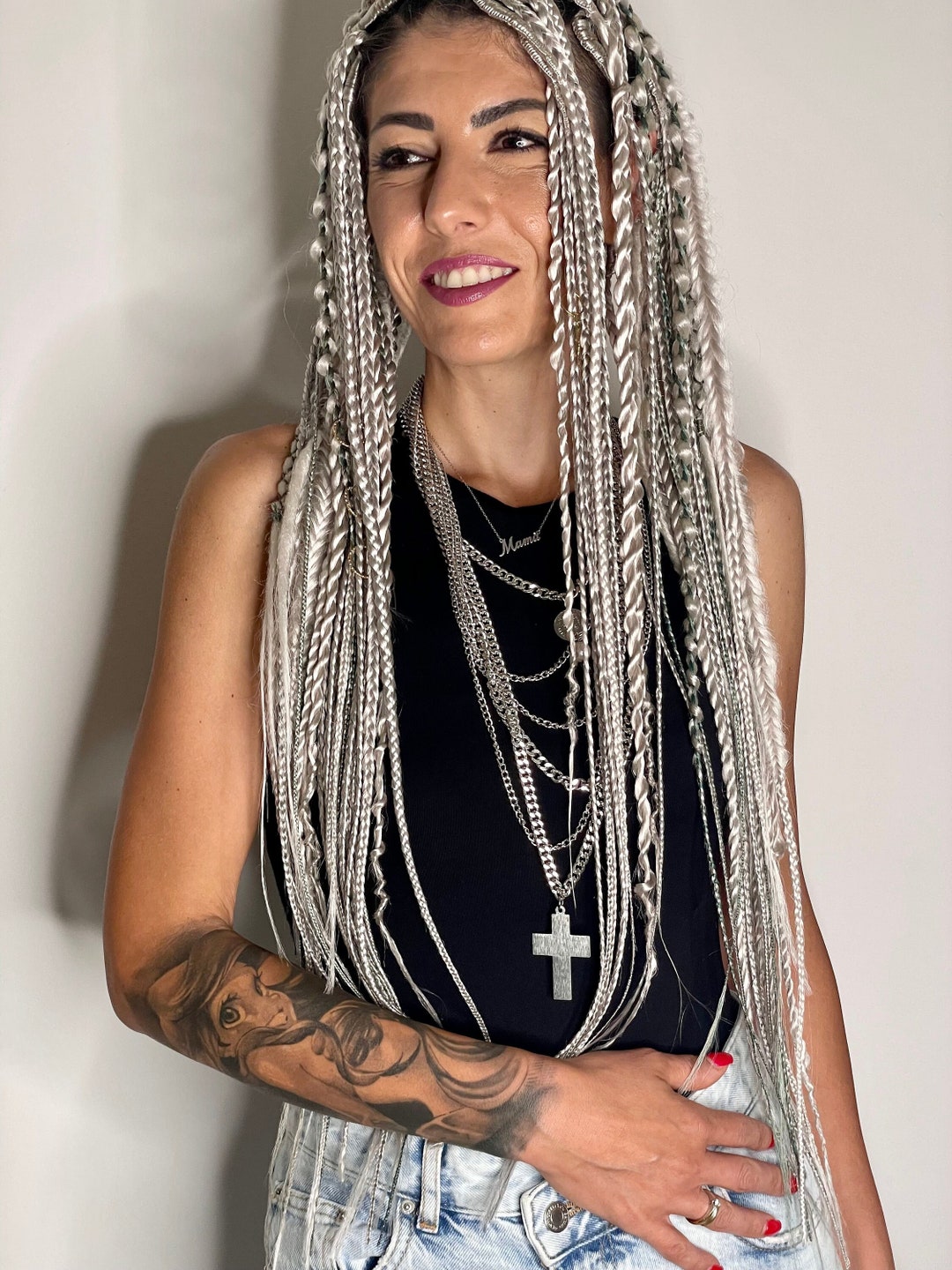 Textured Braids and Dreadlocks Mix Etsy