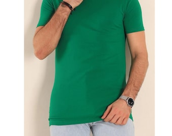 Mens T Shirt Sewing Pattern PDF, Beginner Tee XS-4XL Classic Fit DIY