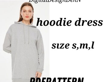 Hoodie Dress Sewing Pattern: Women's Athleisure Style (PDF Pattern)