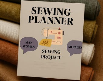 Sewing Planner & Fabric Tracker PDF | 50-Page Sewing Project Organizer