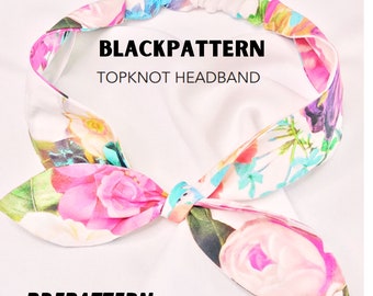 topknot headband pattern-step by step tutarial-suitable for infants and women