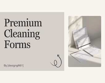 Minimalistisches Reinigungsplaner-Paket, bearbeitbare Canva, druckbares PDF