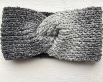 Handmade knitted headband.