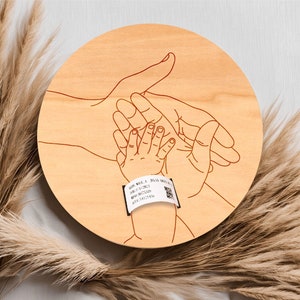 Bracciale per neonato, nascita, ospedale, braccialetto, supporto, taglio laser, regalo personalizzato per bambino, per la festa della mamma, braccialetto di maternità, ricordo inciso
