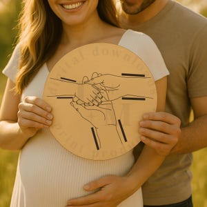 Neugeborenen Baby Geburt Krankenhaus Armband Armband Halter Laser Cut personalisierte Baby Geschenk für Muttertag Mutterschaft Armband graviert Andenken