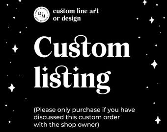 Custom Design Listing - Personalized Digital Artwork, Illustrations, Icons, Line Art, Newborn Bracelet Holder, Pre-Approved Order Only