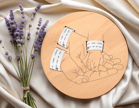 thumbnail image 2 of Birth Announcement Plaque Custom Made For Newborn Baby | Shop Online 2 of 14