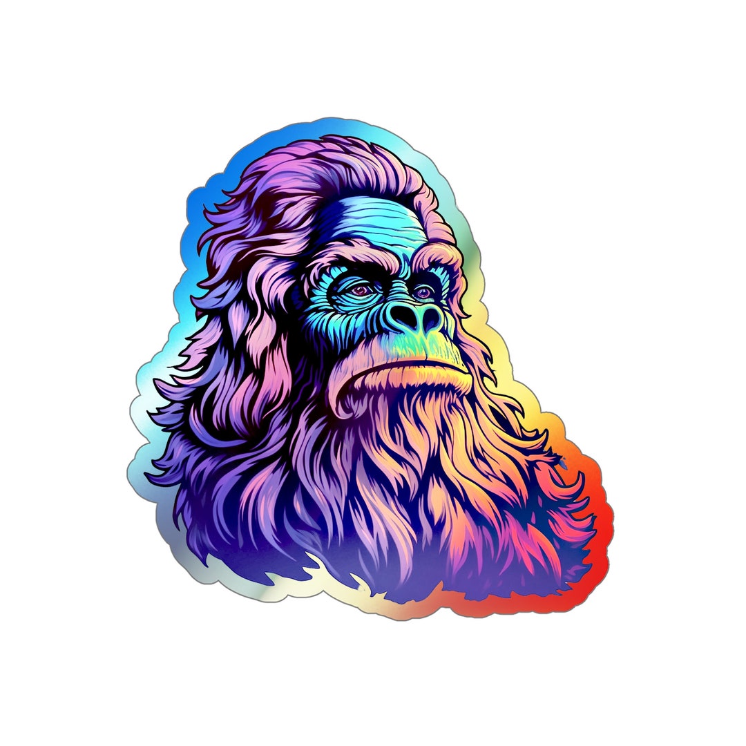 Sasquatch Sighting: Elusive Giant Holographic Die-cut Sticker MULTIPLE ...