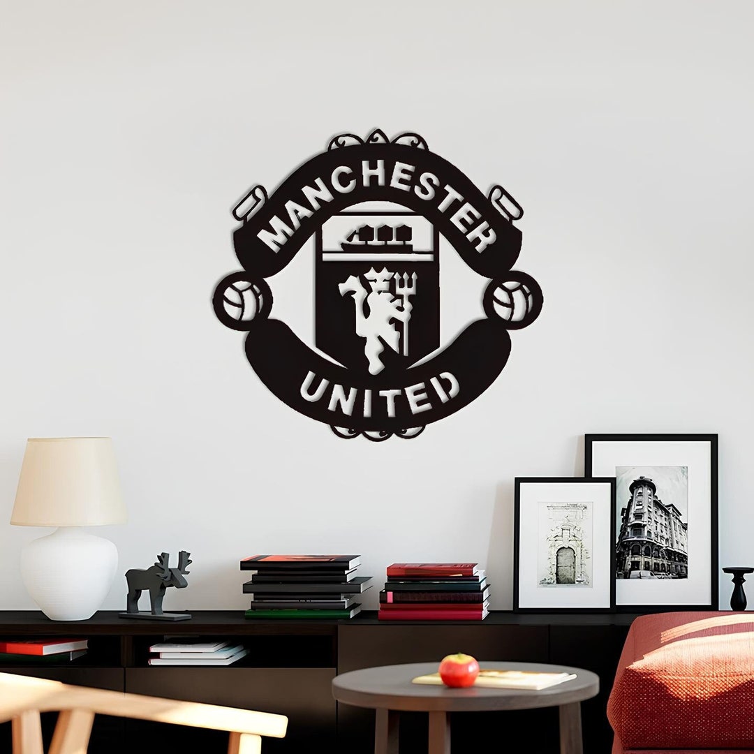 Manchester United Wall Decor Decorative Man Utd Wall Art Premier League Wall Sign the Red Devils