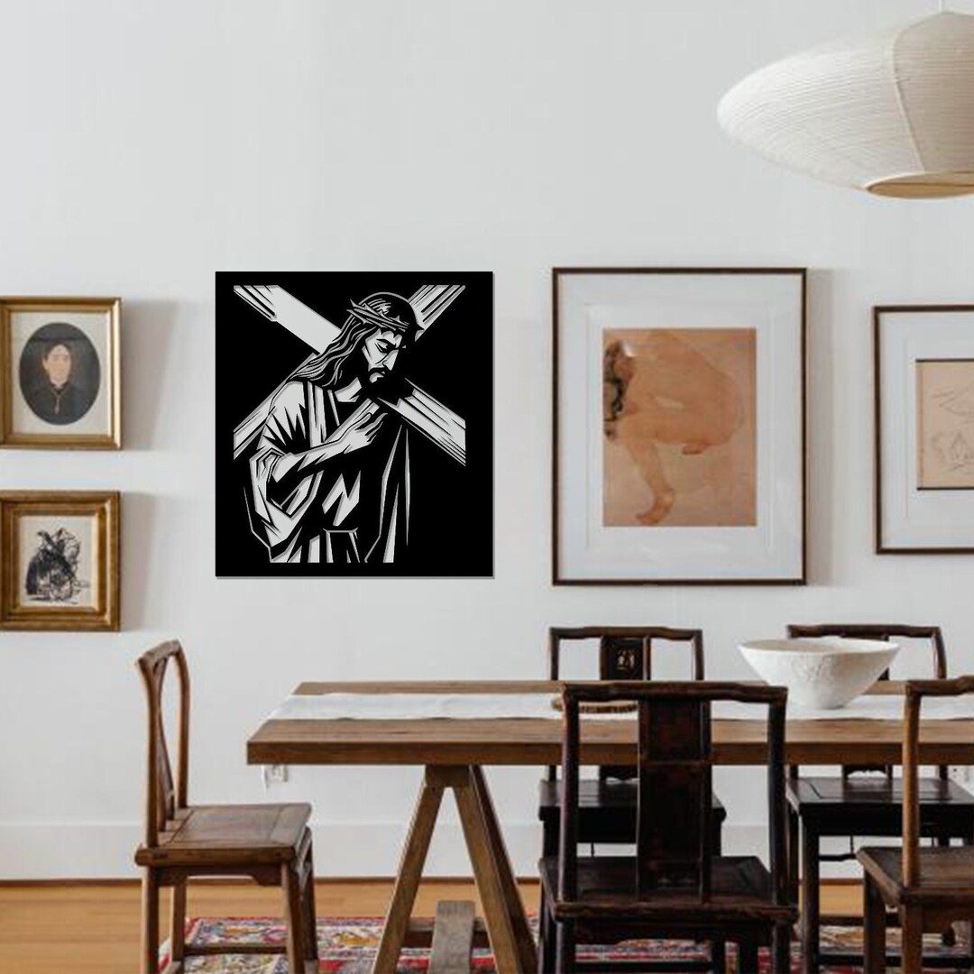 Jesus Christ Wall Decorations, Religious Wall Decor, Christian Metal