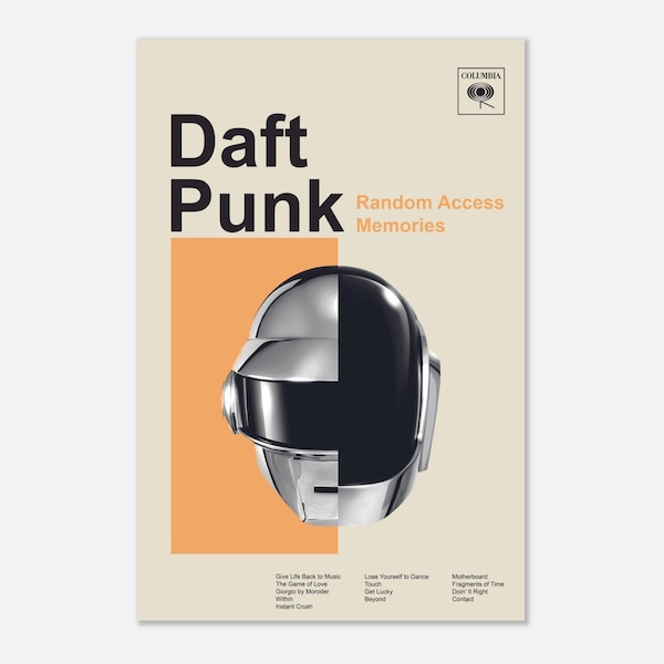 Daft Punk - Random Access Memories - Poster