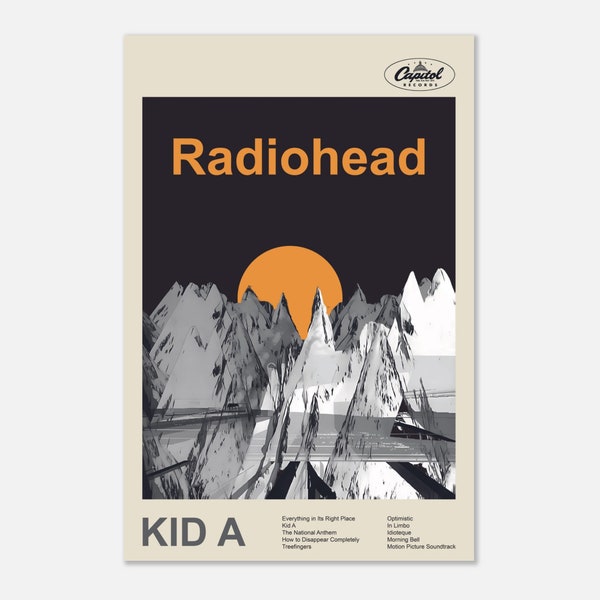 Radiohead - Kid A - Poster