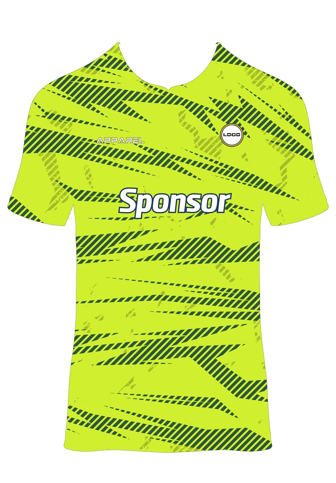 Jersey Green Yellow Editable Sublimation Pattern Ai, Jersey Design ...
