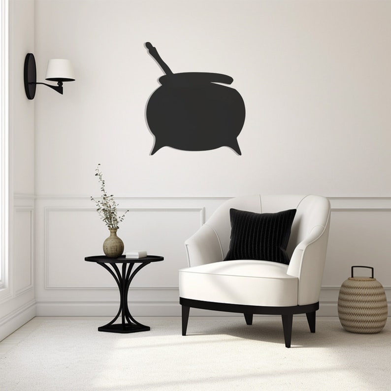 Witch's Cauldron Metal Wall Art, Mystical Wall Decor, Magical Potion