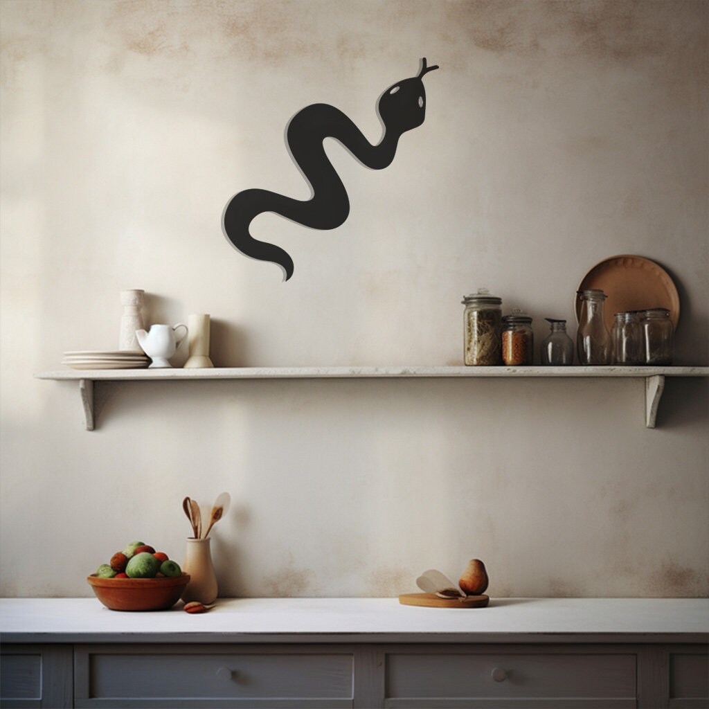Picture of Snake Metal Wall Decor-animal Design Wall Art-savage Design Wall Decor ...