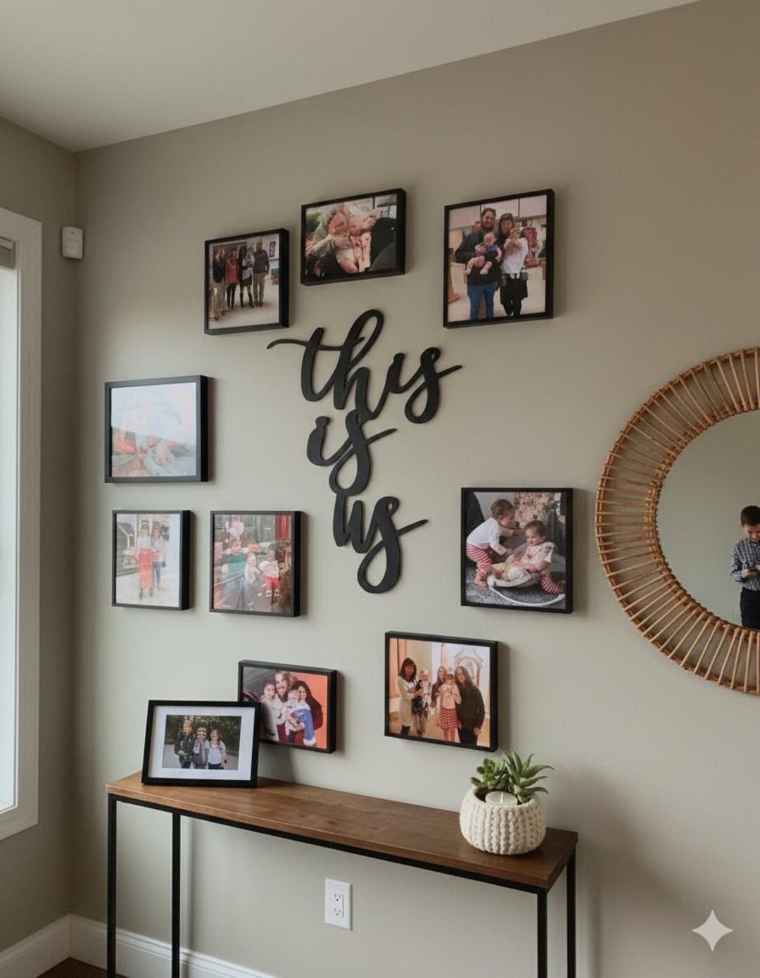 This is Us Metal Wall Art, Modern Family Script Sign - Etsy