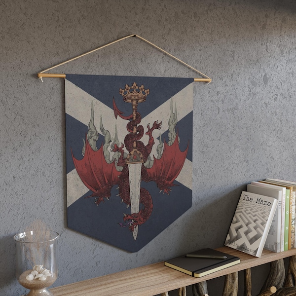 Gran Soren Flag Pennant, Dragon's Dogma Wall Banner, Arisen Gaming Decor, Medieval Fantasy Gamer Gift, Unique Den Decor