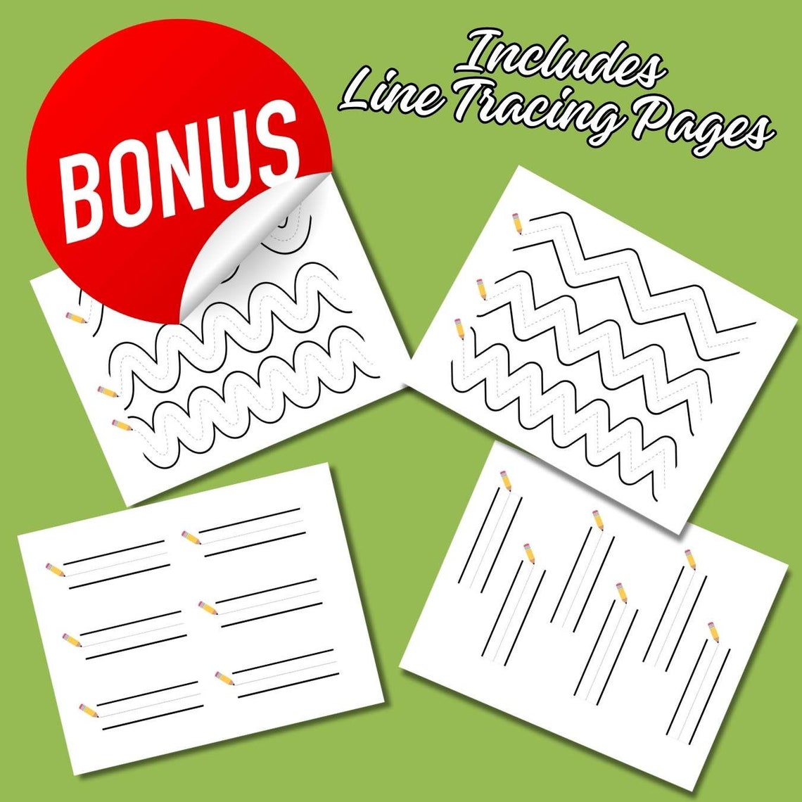 Pencil Control Road Tracing Cute Animals in Cars Pre Writing Printable