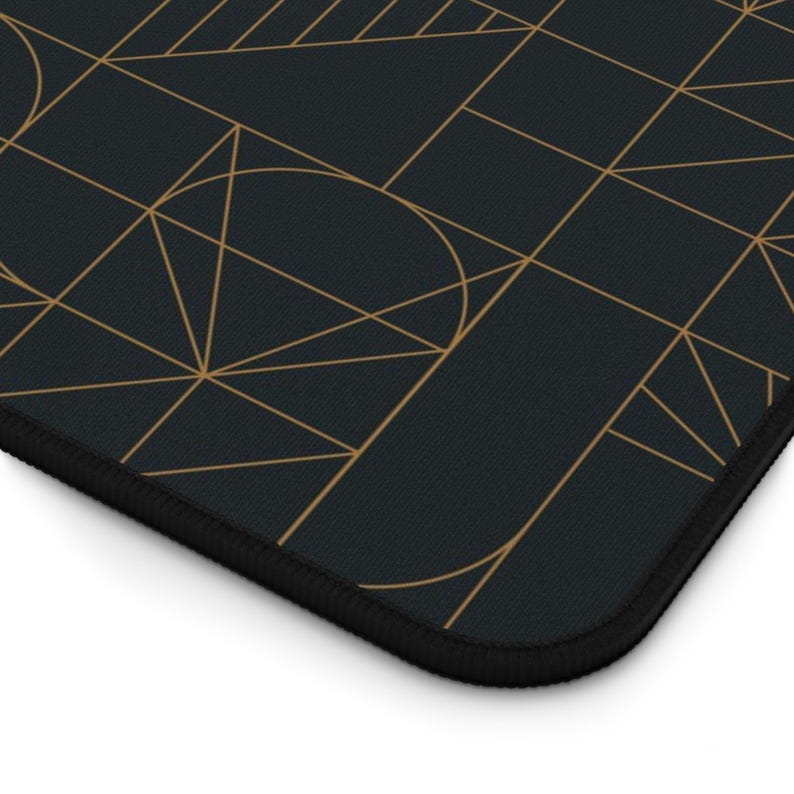 Art Deco Geometric Pattern Desk Mat Vintage Classic | Elegant Decor ...