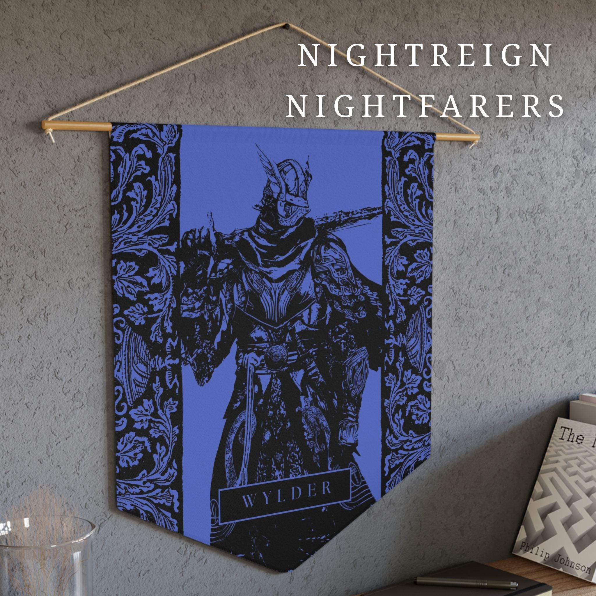 Nightfarers - Nightreign Characters - Elden Ring Inspired Medieval Fantasy Wall Flags, Banner Tapestry, Gaming Room Decor, Video Gamer Gift