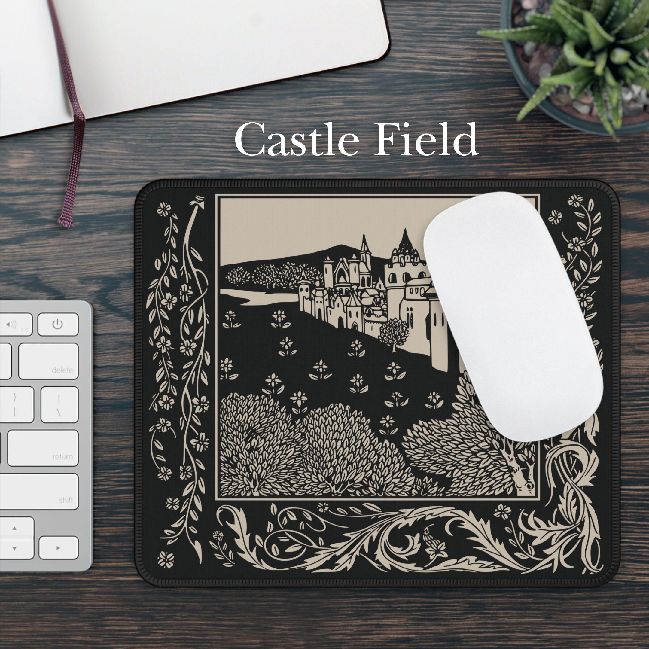 Castle Field | Small Mousepad | Vintage Classic Art | Medieval Fantasy ...