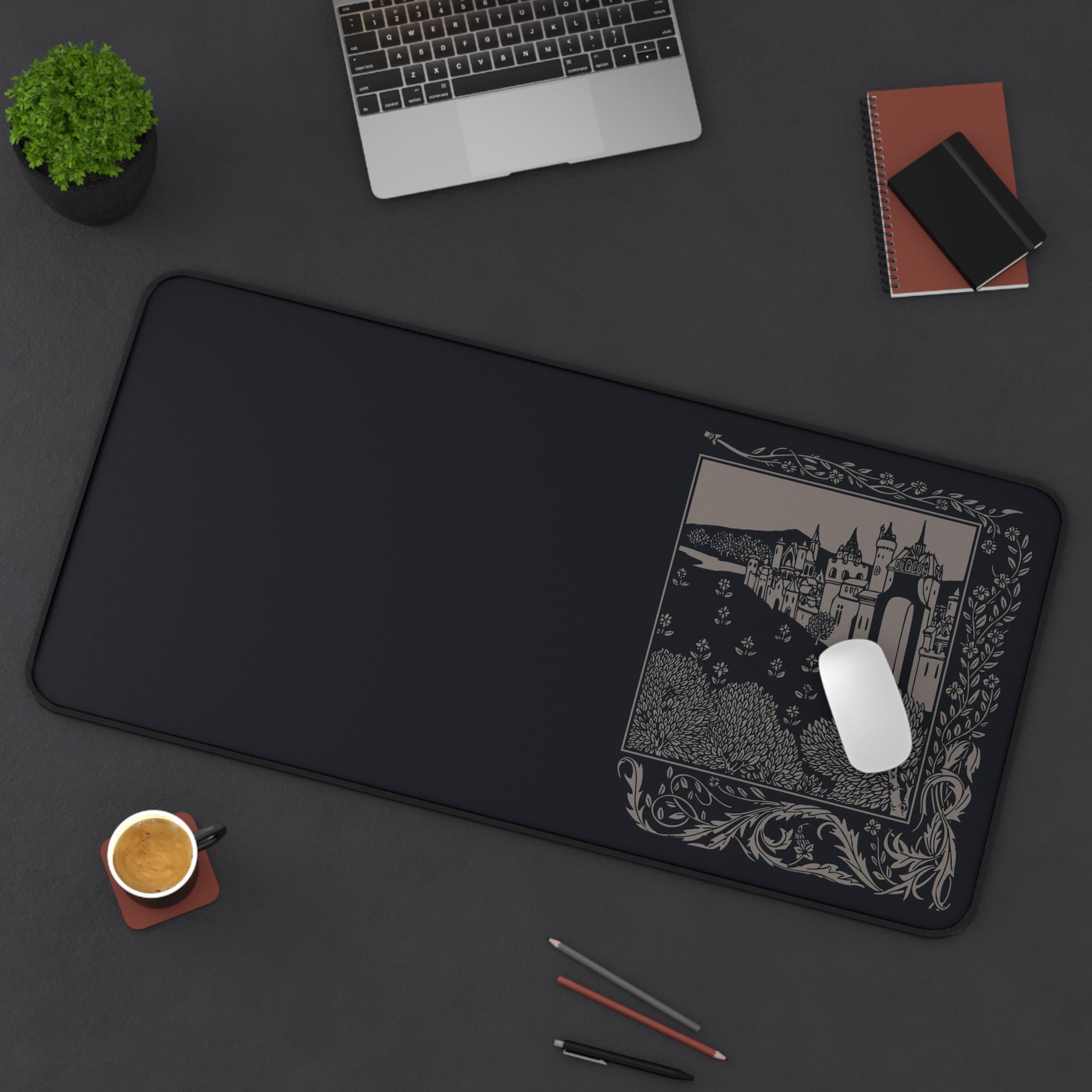 Castle Field Desk Mat Art Vintage Classic | Dark Academia Elegant ...