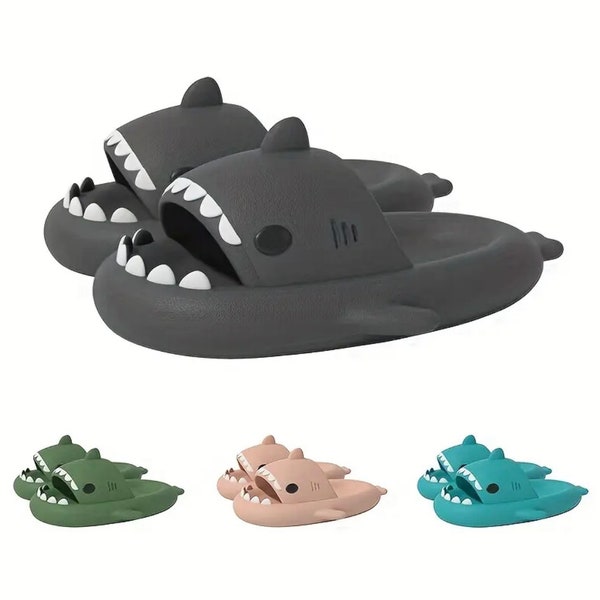 mens shark slippers