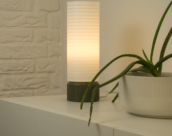 Tischlampe "HIKARI" - Minimalistisch - LED Nachttischlampe - Designerlampe - Vintage Beleuchtung -Moderne Lampe